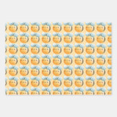 Schattigee bijen verpakken papier. Cadeauverpakkin Inpakpapier Vel (Voorkant 2)