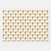 Schattigee bijen verpakken papier. Cadeauverpakkin Inpakpapier Vel (Voorkant)