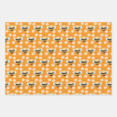 Schattigee bijen verpakken papier. Cadeauverpakkin Inpakpapier Vel (Voorkant 2)