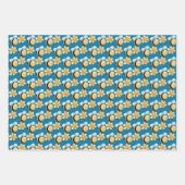 Schattigee bijen verpakken papier. Cadeauverpakkin Inpakpapier Vel (Voorkant)