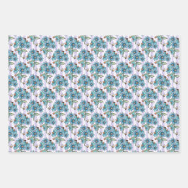 Schattigee bijen, vlinders, bloemen en lieveheersb inpakpapier vel