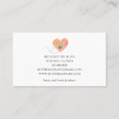 Schattigee bijenbijenbijenhouder Logo Visitekaartj Visitekaartje (Achterkant)