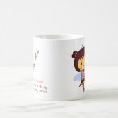 Schattigee bijenleraar dank u gepersonaliseerd koffiemok (Center)