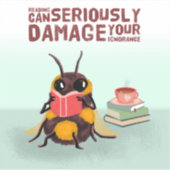 Schattigee bijenlezing sticker (Voorkant)