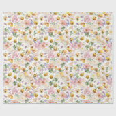 Schattigee bijenverjaardag cadeaupapier (Vlak)