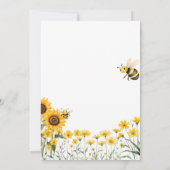 Schattigee bijenverjaardag Onze eerste bijendag Kaart (Achterkant)
