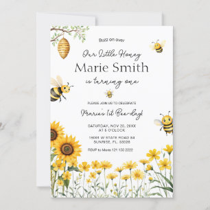 Schattigee bijenverjaardag Onze eerste bijendag Kaart