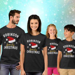 Schattigee bijpassende familie kerst t-shirt