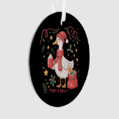 Schattigee Bijpassende Kerst Gans Funny Family Duc Ornament (voorkant)