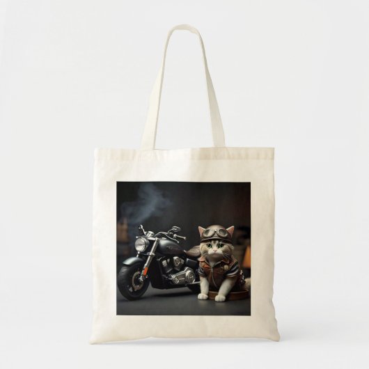 Schattigee Biker Cat Tas (Voorkant)