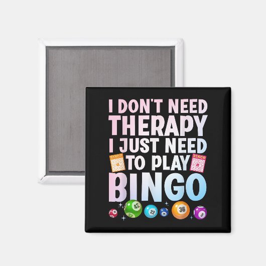 Schattigee Bingo Nieuwigheid Voor Mannen Vrouwen B Magneet (Voorkant / Achterkant)