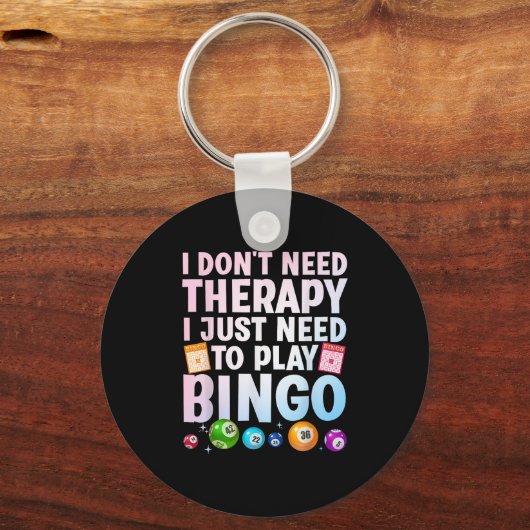 Schattigee Bingo Nieuwigheid Voor Mannen Vrouwen B Sleutelhanger (Voorkant)