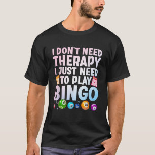 Schattigee Bingo Nieuwigheid voor Mannen Vrouwen B T-shirt