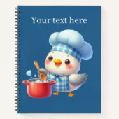 Schattigee Bird Chef Lovers Recept Notitieboek (Voorkant)