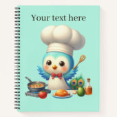 Schattigee Bird Chef Lovers Recept Notitieboek (Voorkant)