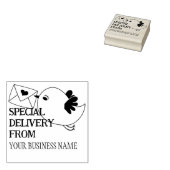 Schattigee Bird Custom Business Packaging Rubberstempel (Gestempeld)