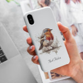 Schattigee Bird Red Robin, aanpasbaar Case-Mate iPhone Case