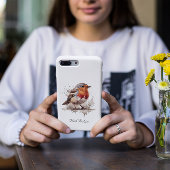 Schattigee Bird Red Robin, aanpasbaar Case-Mate iPhone Case