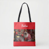 Schattigee Birman Cat Christmas gepersonaliseerd Tote Bag (Voorkant)
