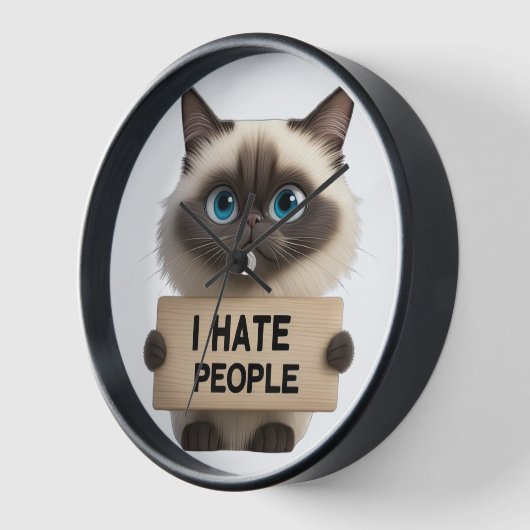 SCHATTIGEE BIRMAN KAT VASTHOUDEN IK HAAT MENSEN TE (Hoek)