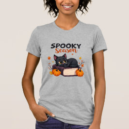 Schattigee Black Cat Spooky Seizoen Halloween T-shirt
