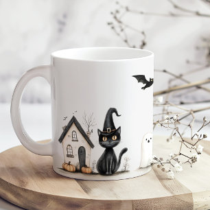 Schattigee Black Cats Halloween Party Koffiemok