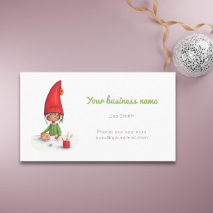 Schattigee Black Elf Speelgoed Store Kerstvakantie Visitekaartje