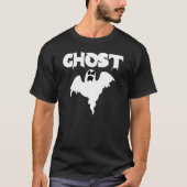 Schattigee Black Ghost Halloween T-shirt (Voorkant)
