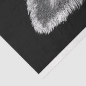 Schattigee Black & White Yorkshire Terrier T5 Deco Tissuepapier (Detail)