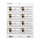 Schattigee Blackberry Jam Etiket (Full Sheet)
