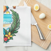 Schattigee Blackhaired Bikini Beach Girl Thunder_C Theedoek (Quarter Fold)