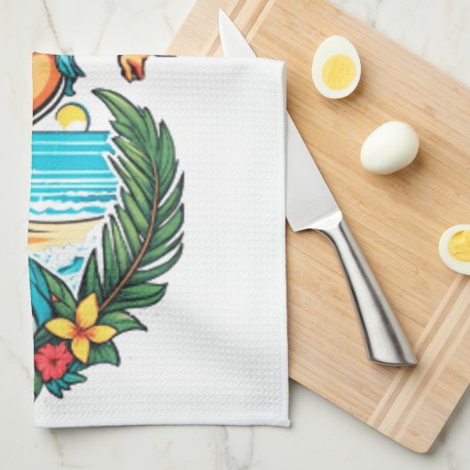 Schattigee Blackhaired Bikini Beach Girl Thunder_C Theedoek (Quarter Fold)