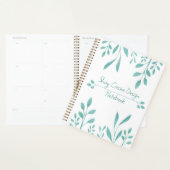 Schattigee bladachtige botanische aangepaste naam planner (Display)