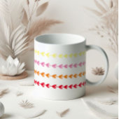 Schattigee bladeren lijn koffiemok