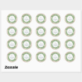 Schattigee bladeren - thema treinmotor ronde sticker (Vel)