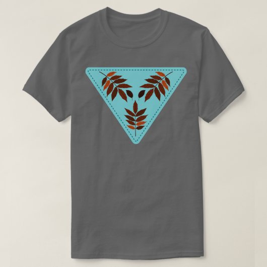 Schattigee bladstempel t-shirt (Design voorkant)