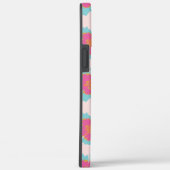 Schattigee blauw en roze bloemenprint Case-Mate iPhone case (Achterkant / Rechts)