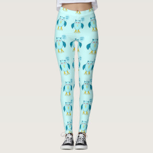 Schattigee Blauwe Baby Boy Uil Leggings