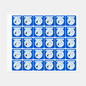 Schattigee Blauwe Baby Jongen Ooievaar Custom Kled Labels (Vel)