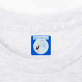 Schattigee Blauwe Baby Jongen Ooievaar Custom Kled Labels (Aangebracht)
