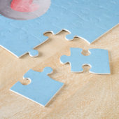 Schattigee blauwe baby legpuzzel (Zijkant)