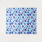 Schattigee Blauwe Balloon Pattern Baby shower Acht Wandkleed (Voorkant (horizontaal))