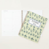 Schattigee Blauwe Bloemen Patroon Planner (Display)