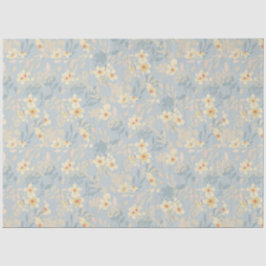 Schattigee Blauwe Daisy floral decoupage Tissuepapier