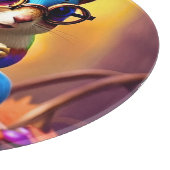 Schattigee Blauwe Eekhoorn met Bril-46506 Snijplank (Hoek)