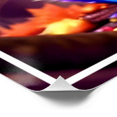 Schattigee blauwe eekhoorn met bril perfect poster (Hoek)