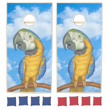 Schattigee Blauwe & Gouden Macaw Papegaai