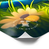 Schattigee blauwe kitten met bril - 276548 perfect poster (Hoek)