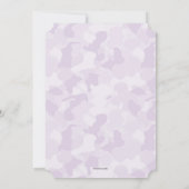 Schattigee Blauwe of Roze Voetafdruk Geslacht Onth Kaart (Achterkant)