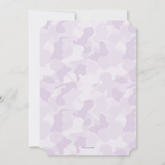 Schattigee Blauwe of Roze Voetafdruk Geslacht Onth Kaart (Achterkant)